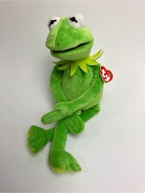 TY Beanie Buddies Kermit 2013 16'' with Tag Medium Plush The Muppets Disney